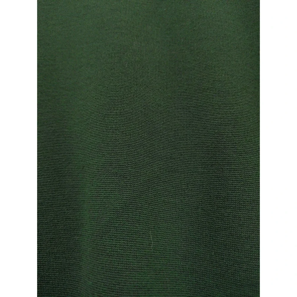 J Jill Ponte Knit Dress Green Midi 3/4 Sleeve Pockets‎ Size M